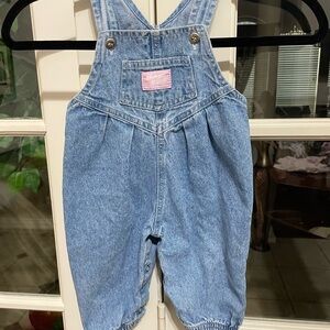 Vintage OshKosh B’gosh Denim Bubble Overalls 3-6M